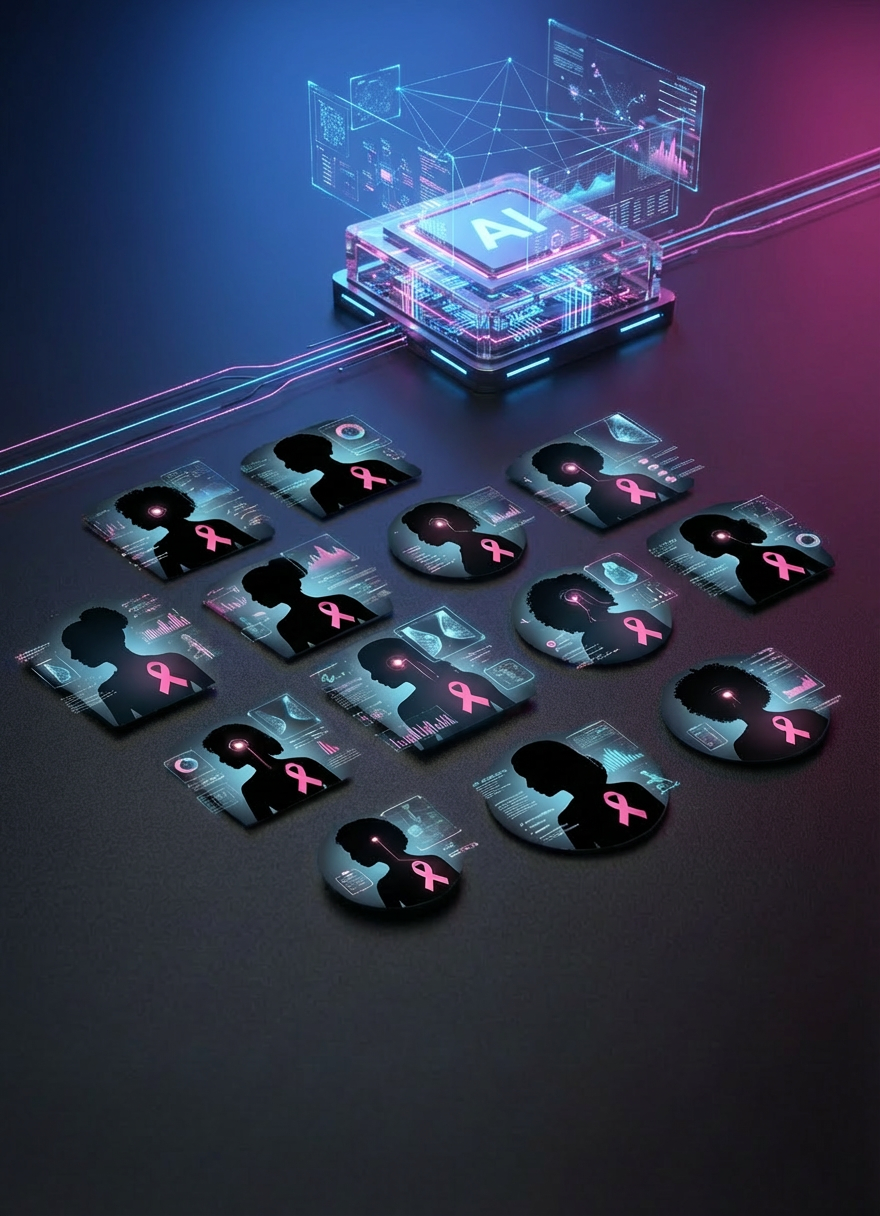 An array of different biosensor chips arranged with intentional order on a matte black surface, each device showcasing unique geometries, gold-plated electrodes, and intricate micro-patterns. Some chips are mounted on small printed circuit boards, while others rest directly on the surface, framed by scattered, softly blurred engineering tools in the background. Overhead soft studio lighting produces clean, controlled reflections on the metallic traces and crisp definition of edges. Photographic realism with a slightly elevated angle and rule-of-thirds composition, creating strong contrast between the sensors and the dark backdrop. The mood is methodical and innovative, highlighting diversity in sensor design and suggesting an active research portfolio in mechanical and chemical engineering.